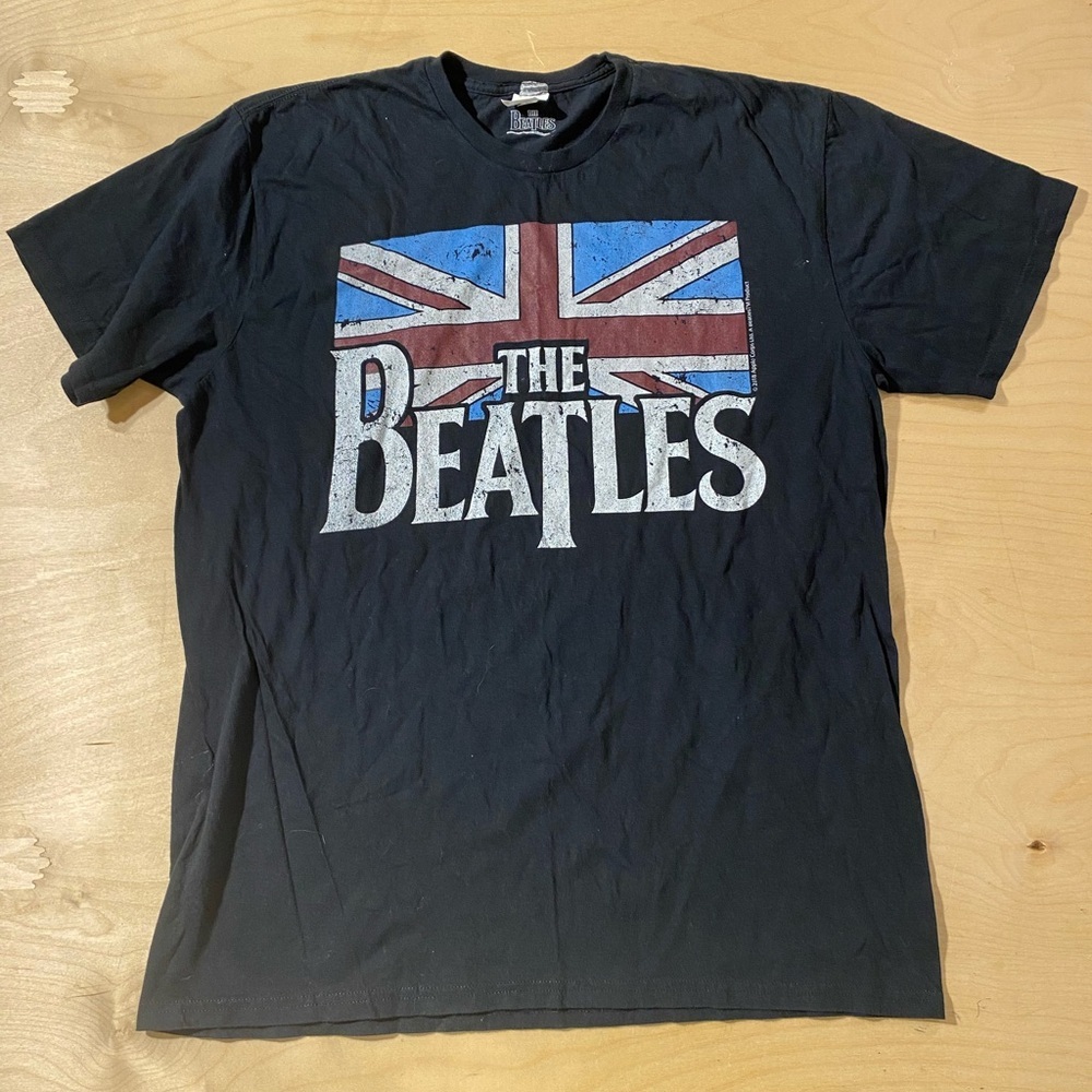 The Beatles Black Graphic T-Shirt XL (OV)
